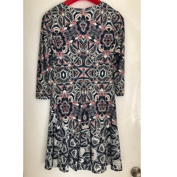 ELIZA J Print Knit A-Lin Minidress size 4 - Picture 5 of 6